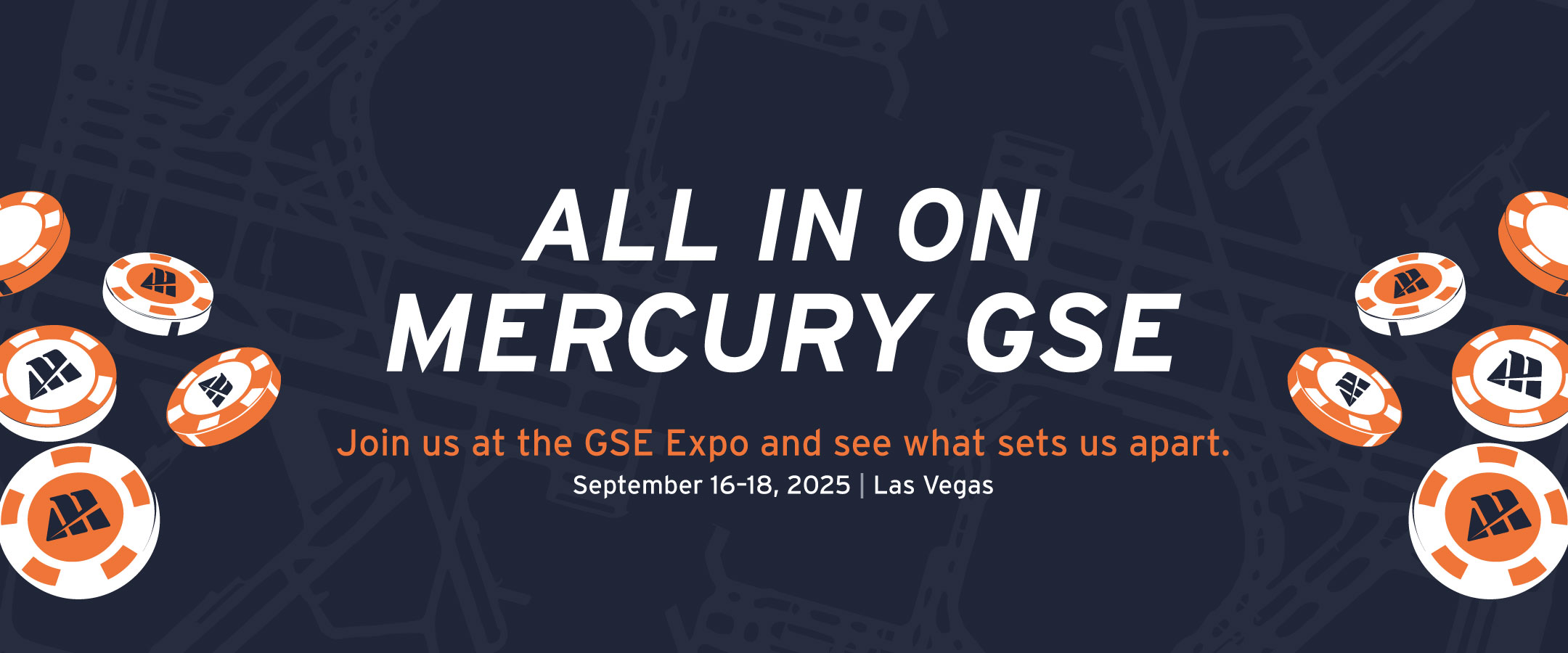 Mercury GSE attending GSE Expo 2025 in Las Vegas.