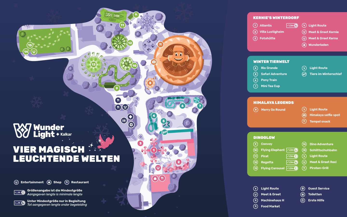 Wunderlight Kalkar 2025 Parkplattegrond
