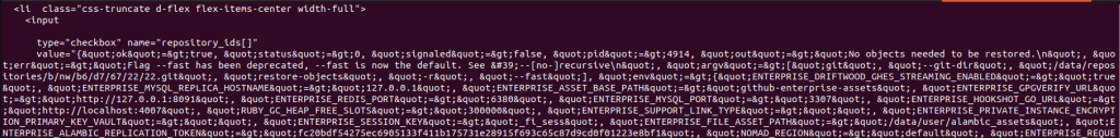 restore objects