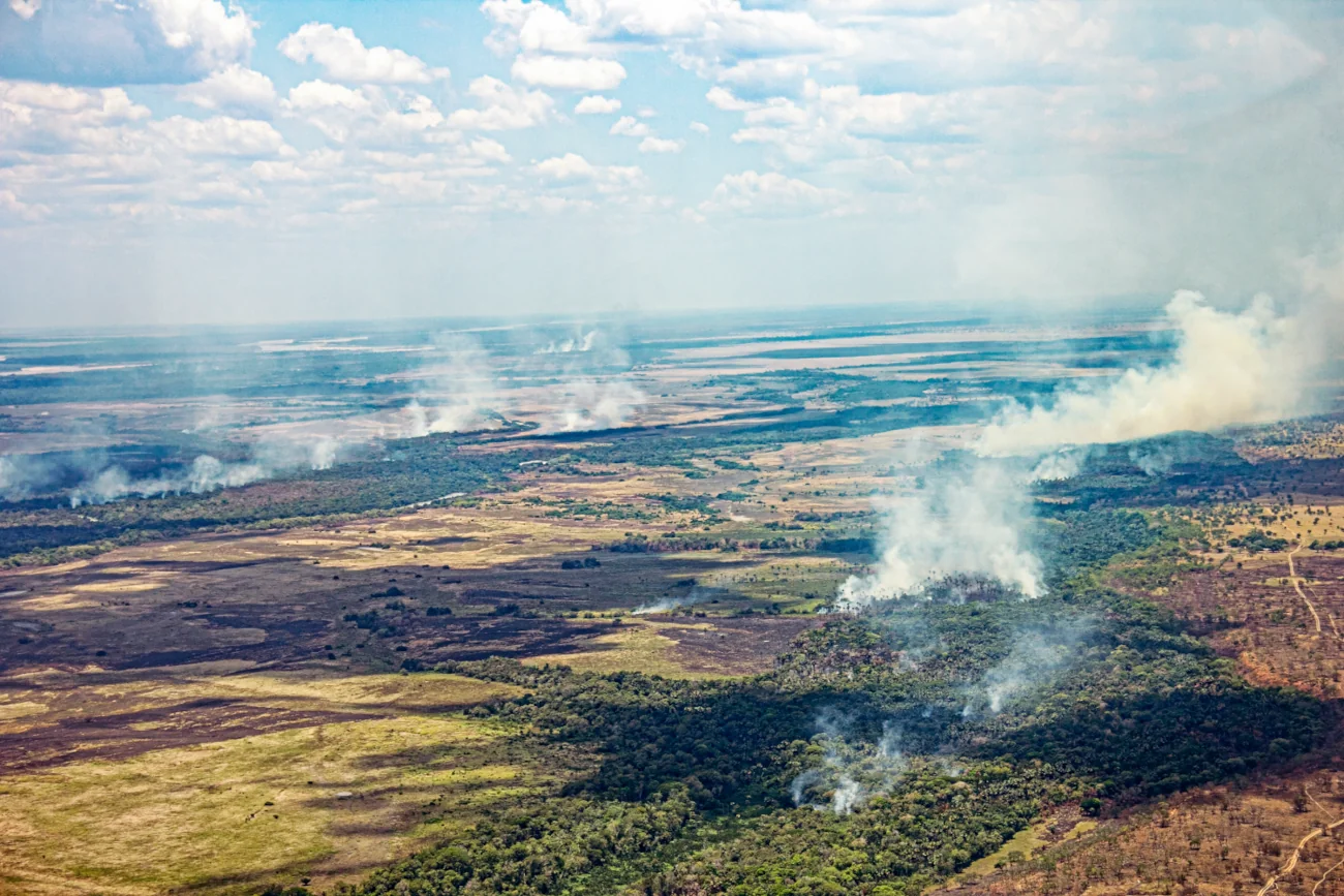 incendios, foto aérea