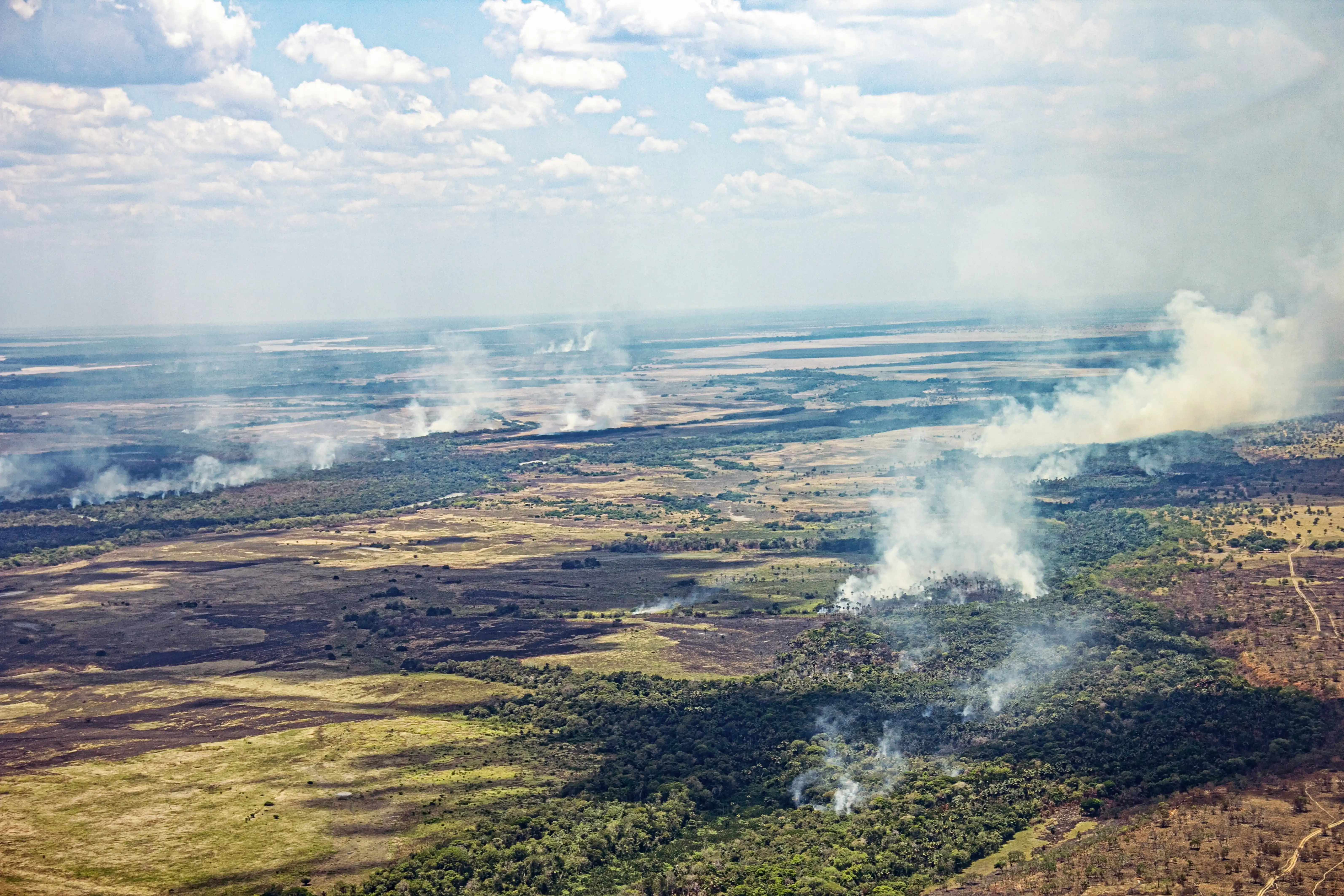 incendios, foto aérea