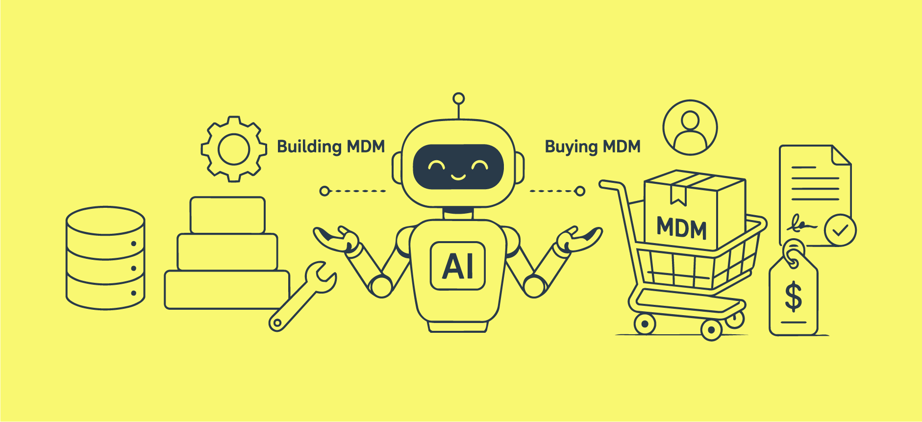 AI-Native MDM: 5 Considerations When Debating Build vs. Buy