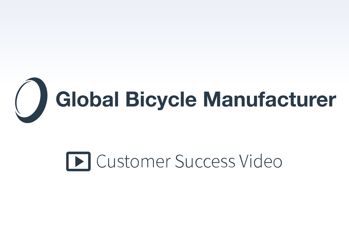 Global Bicycle Manufacturer Customer Success Video