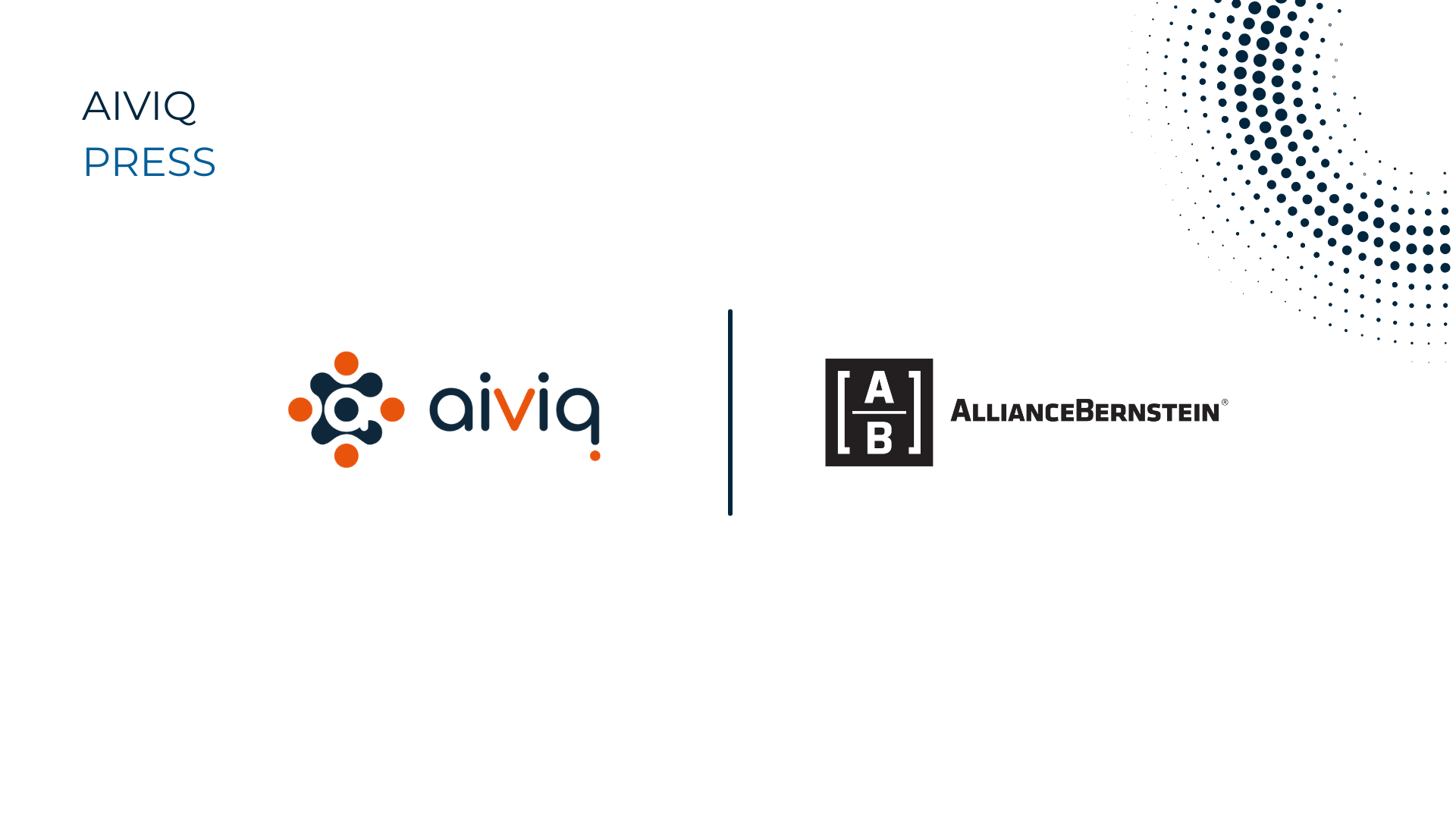AllianceBernstein Selects Aiviq For Client AUM and Flow Data Analytics