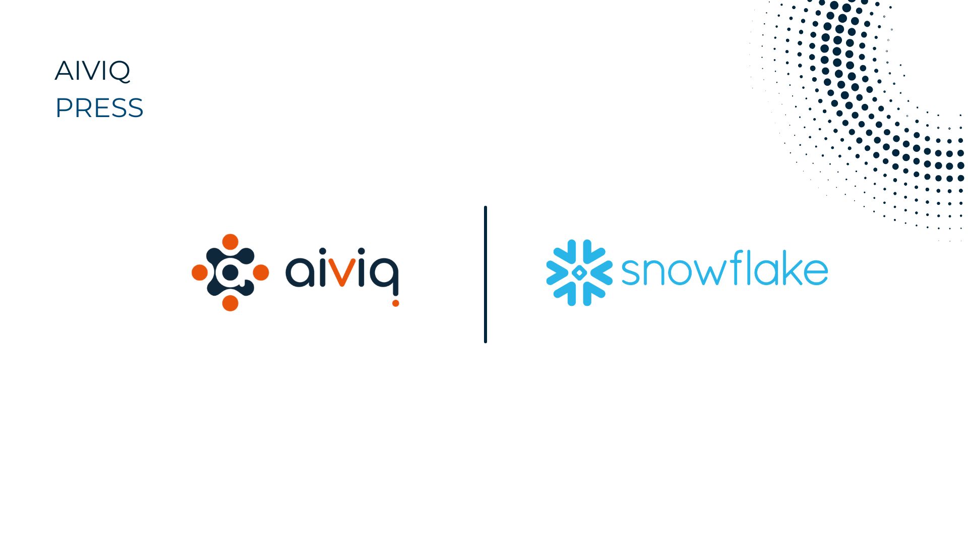 Aiviq Launches AI-Powered Snowflake Native App on Snowflake Marketplace