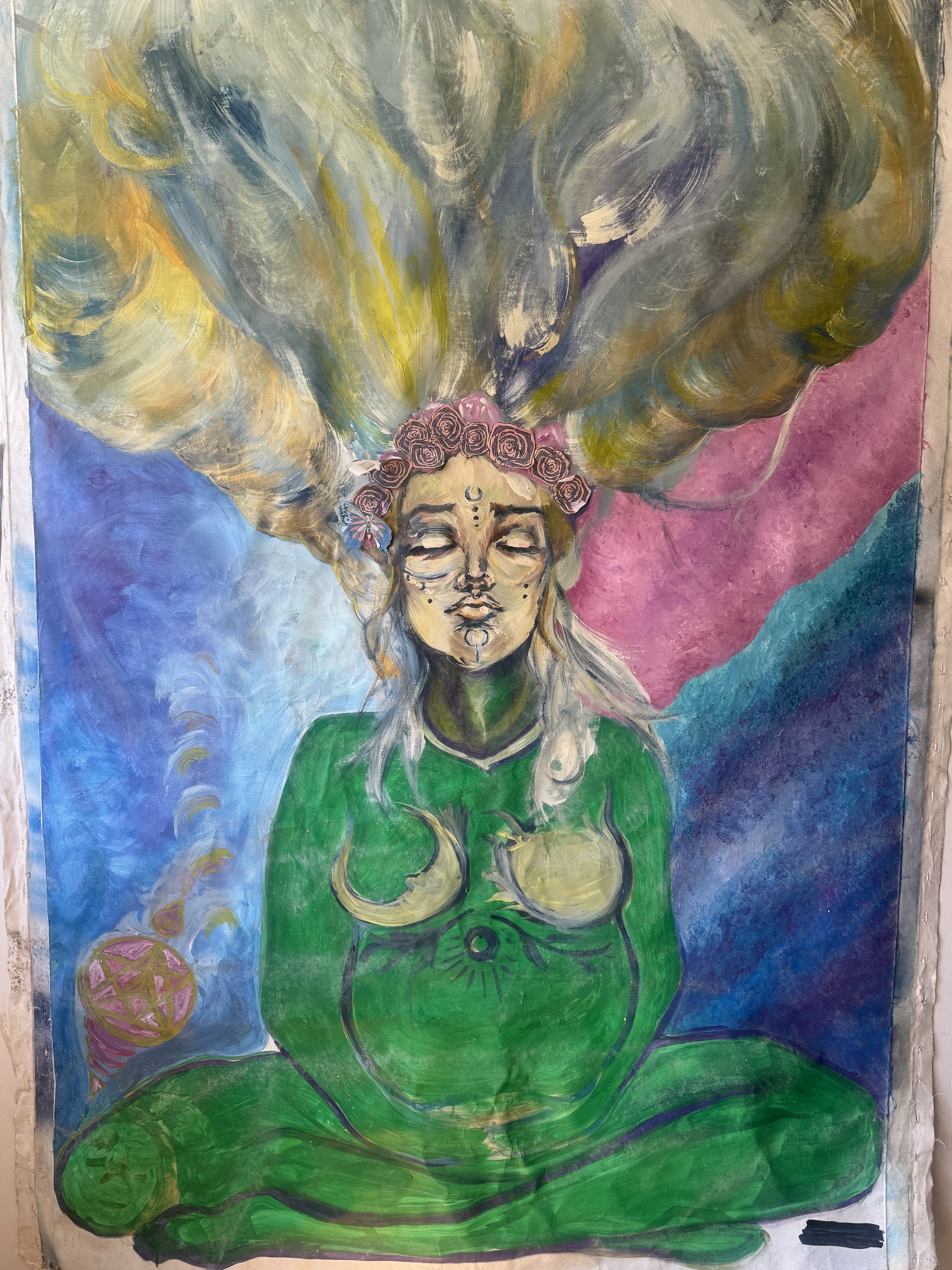 Painting of a woman, creative jam 5.0, Naomi Duben