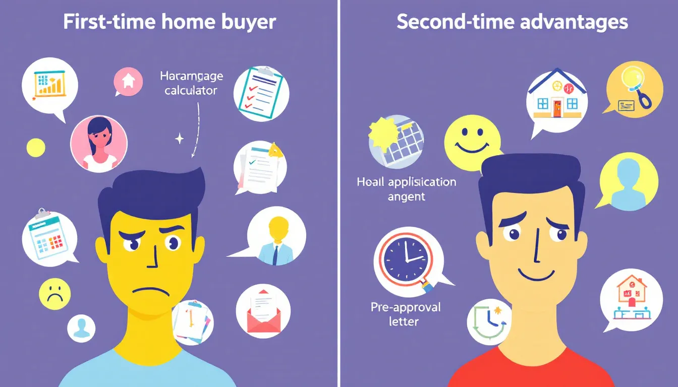Challenges faced by first time home buyers compared to second time buyers.
