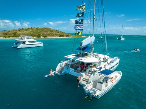 Sail boat in the British Virgin Islands