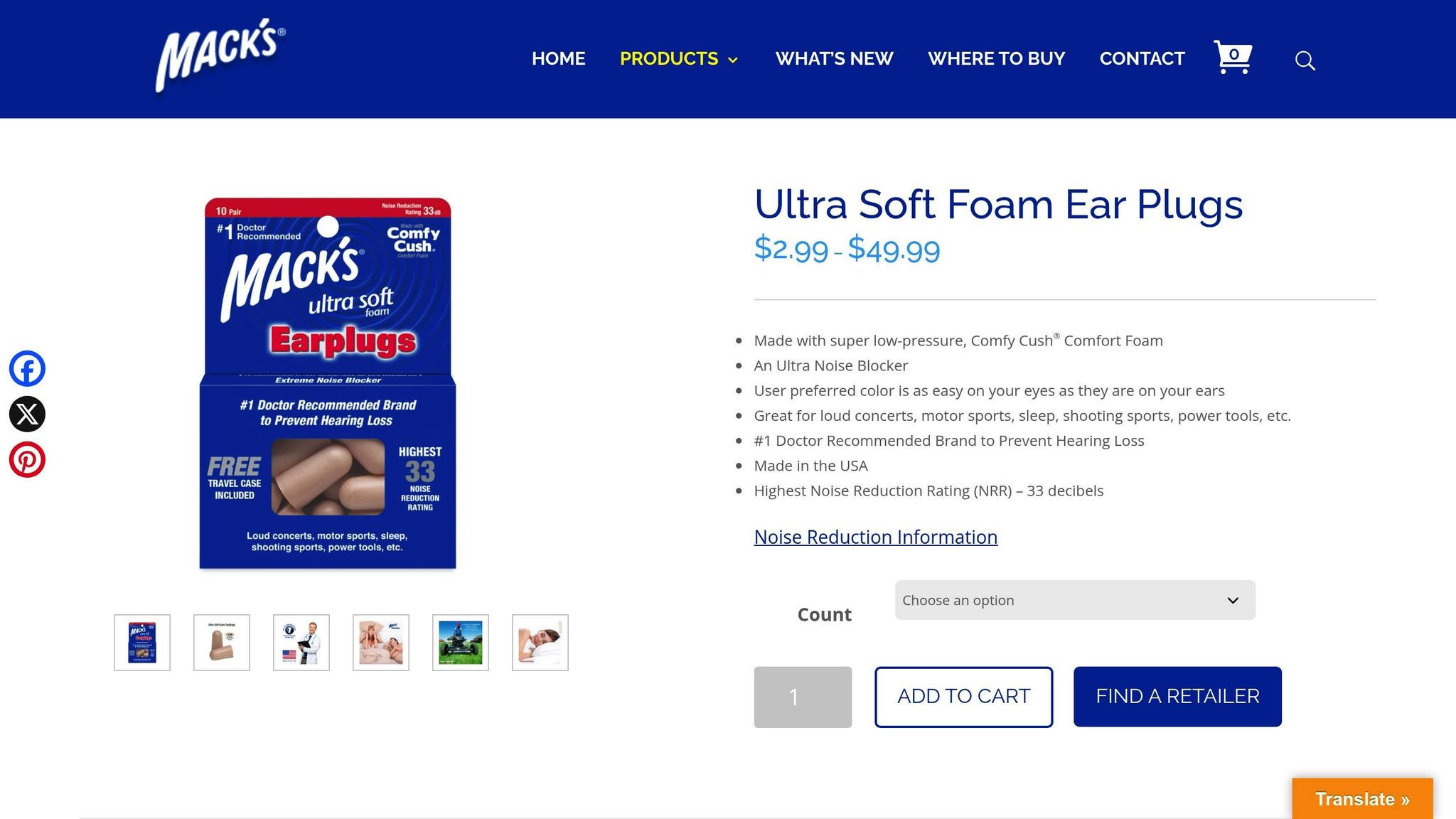 Mack's Ultra Soft Foam Earplugs