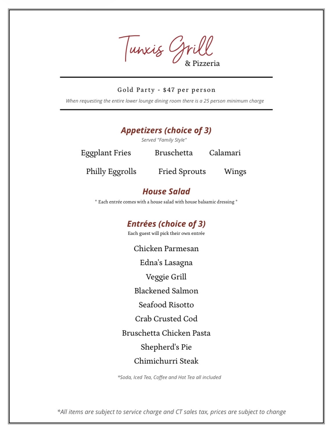 Catering - Gold