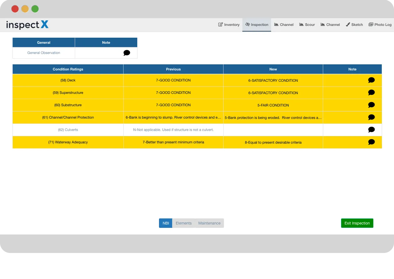 inspectX electronic review