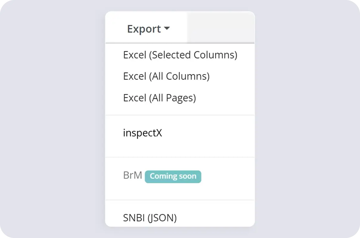 Robust Export Functionalities