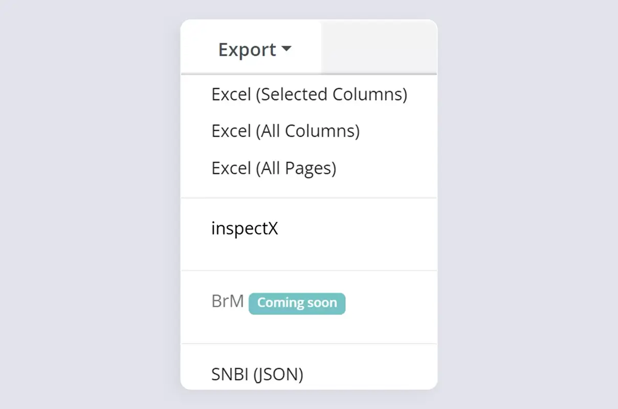 Robust Export Functionalities