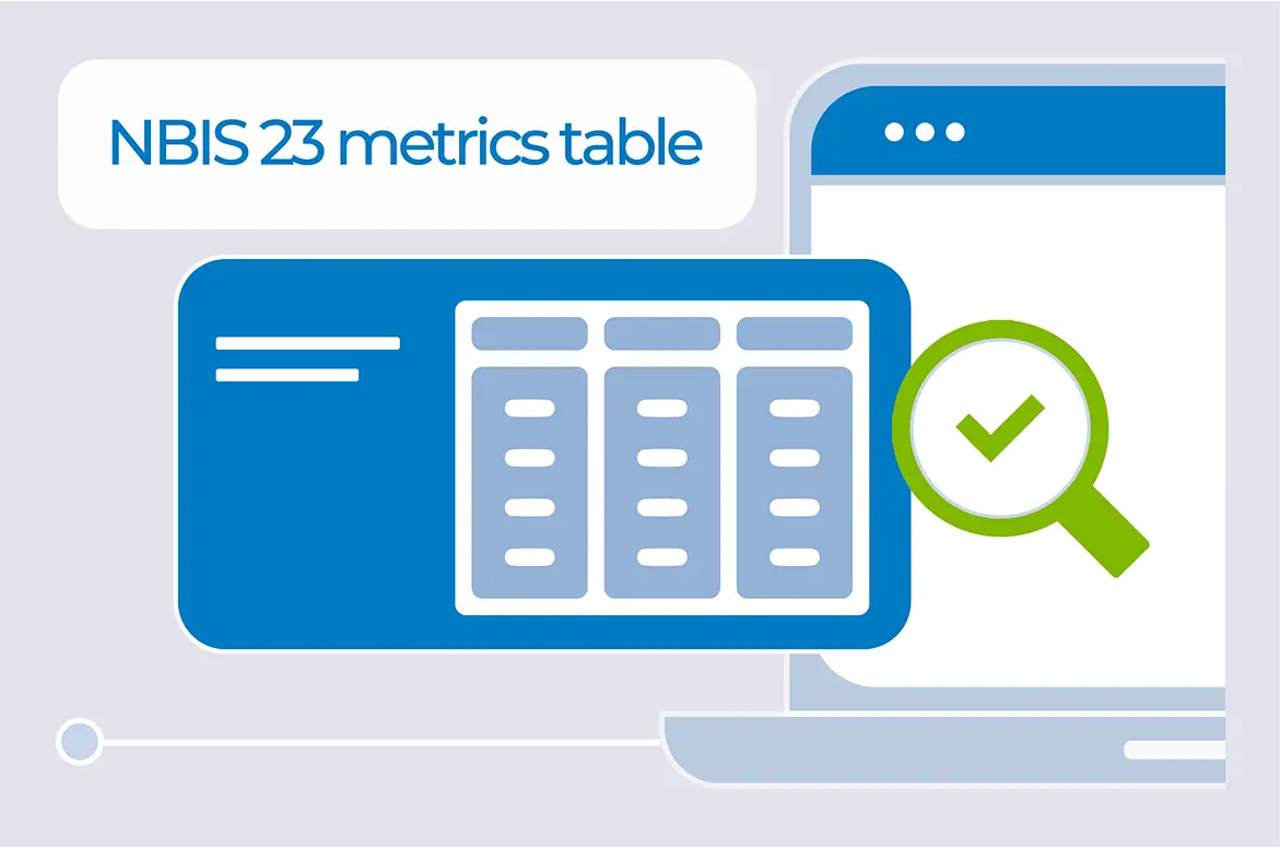 NBIS 23 Metrics Reference Table