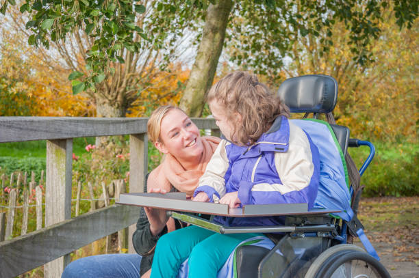 Able to Thrive support worker and participant out in Sydney