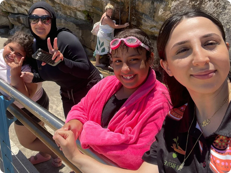 Able to Thrive support worker with an NDIS participant in a warm everyday moment