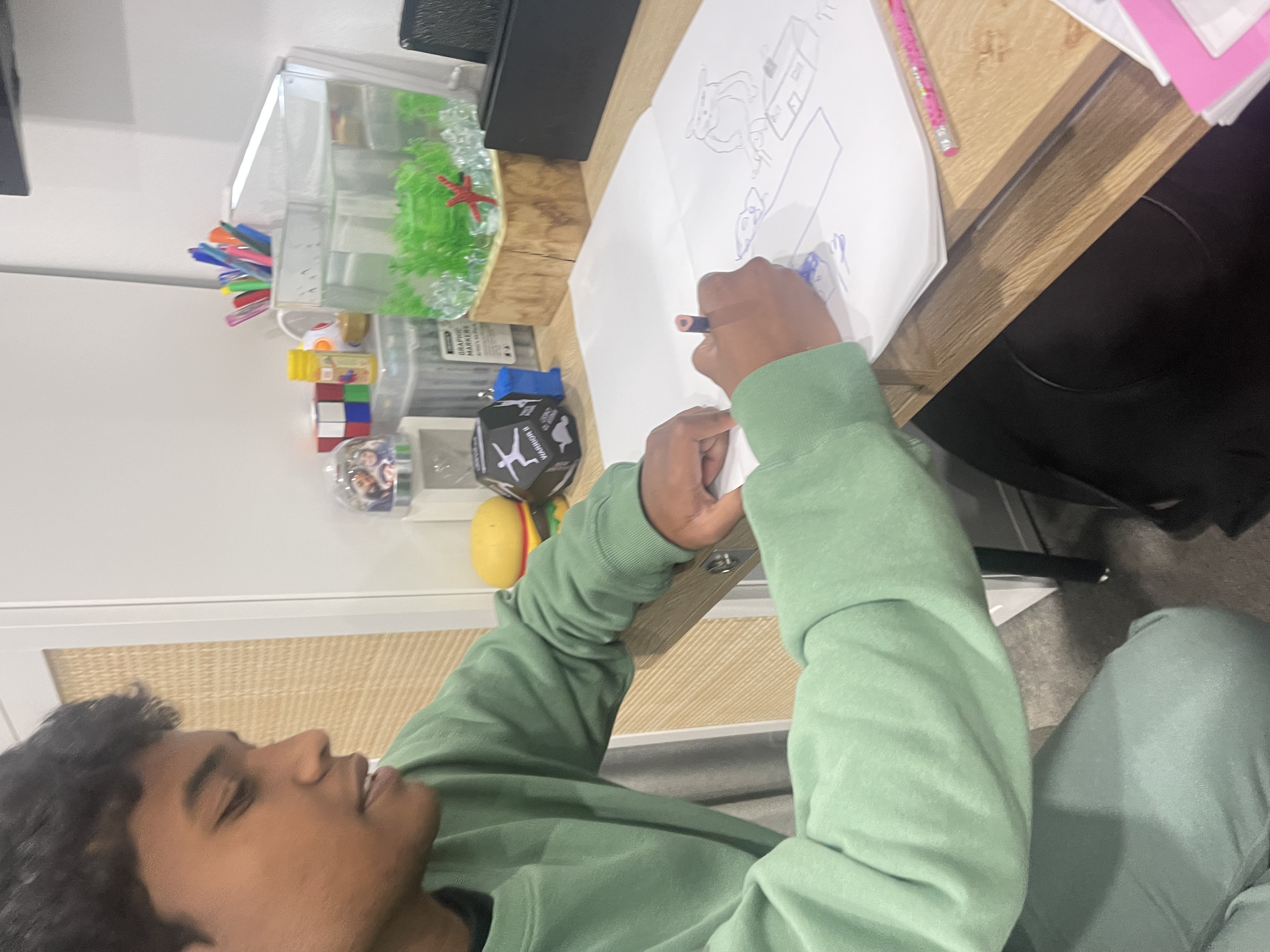 NDIS SIL participant Rayan building daily living skills with Able to Thrive support