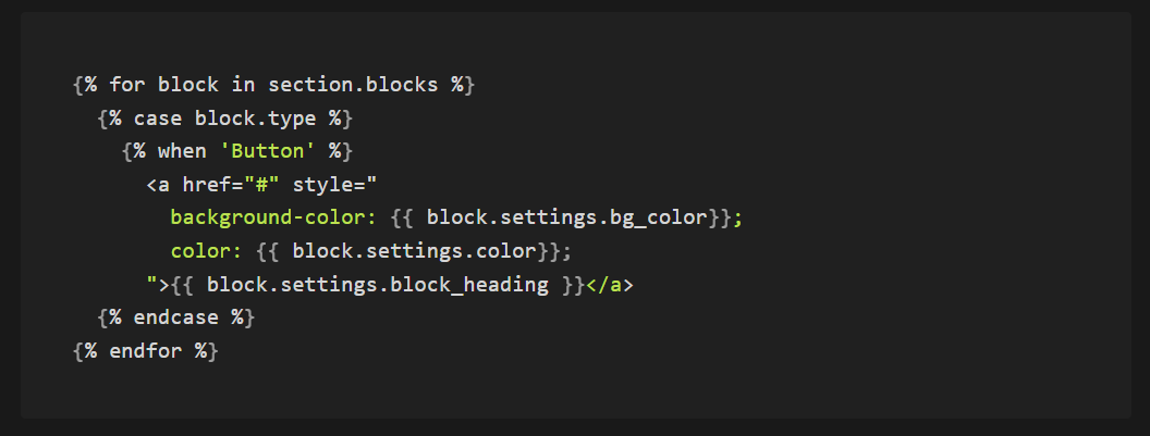 shopify block level css