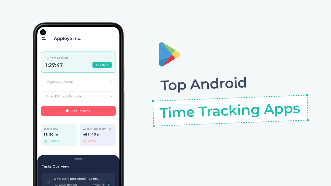 Best Time Tracking Apps for Android in 2026 (Top 9 Tools)