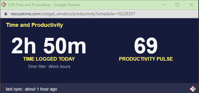 Tracking time with RescueTime