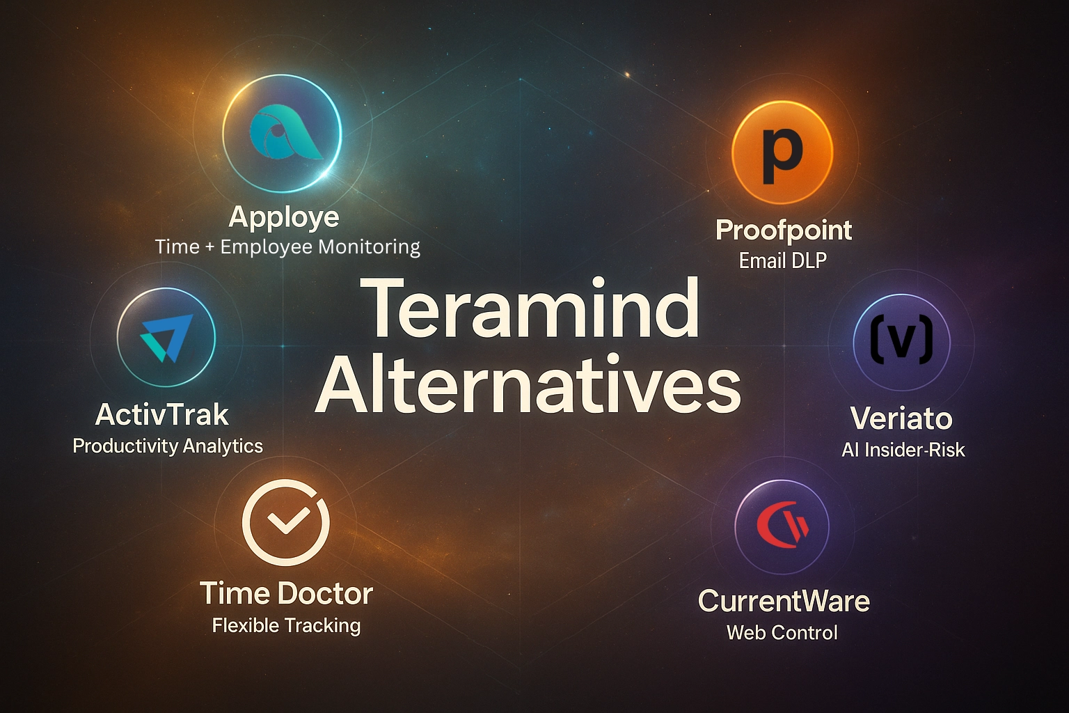 Teramind alternatives with software logos.