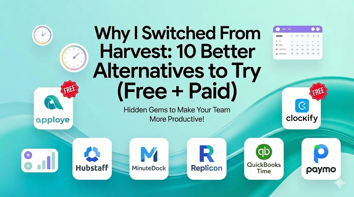 A list of apps that can replace the Harvest time tracking tool