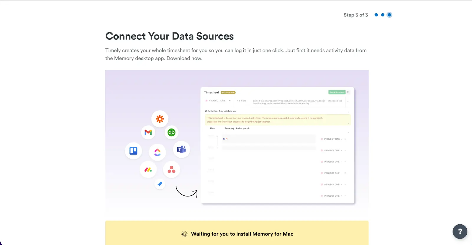 Unable to install the Timely Memory app