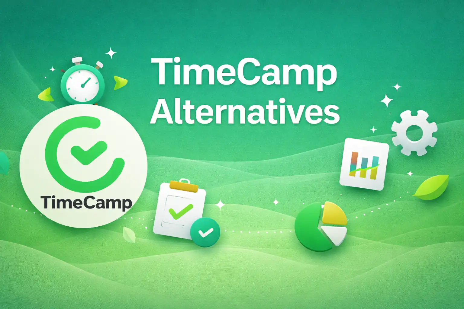 TimeCamp Alternatives with productivity icons.
