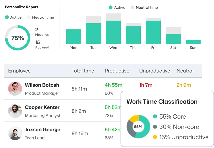 Screenshot gallery showing recorded screens across multiple monitors