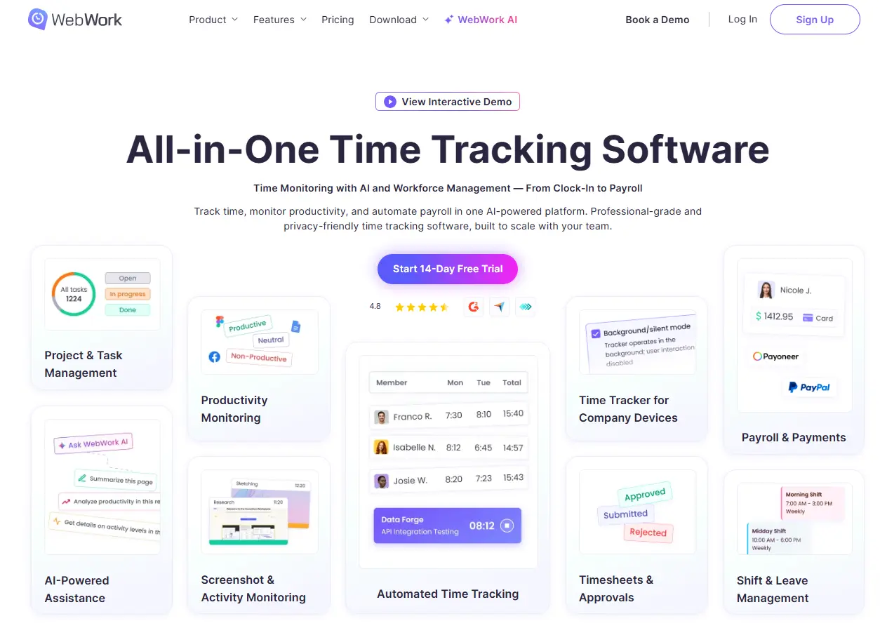 WebWork Time Tracker
