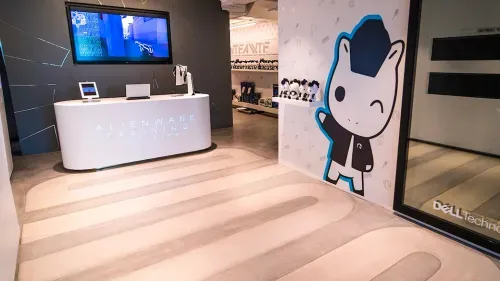 Team Liquid Alienware Training facility front desk.