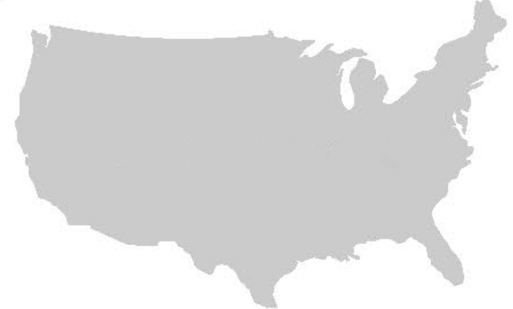 A map of the United States with the Virtupost logo centered, symbolizing the platform’s mission to modernize and unify postal addressing across the country.