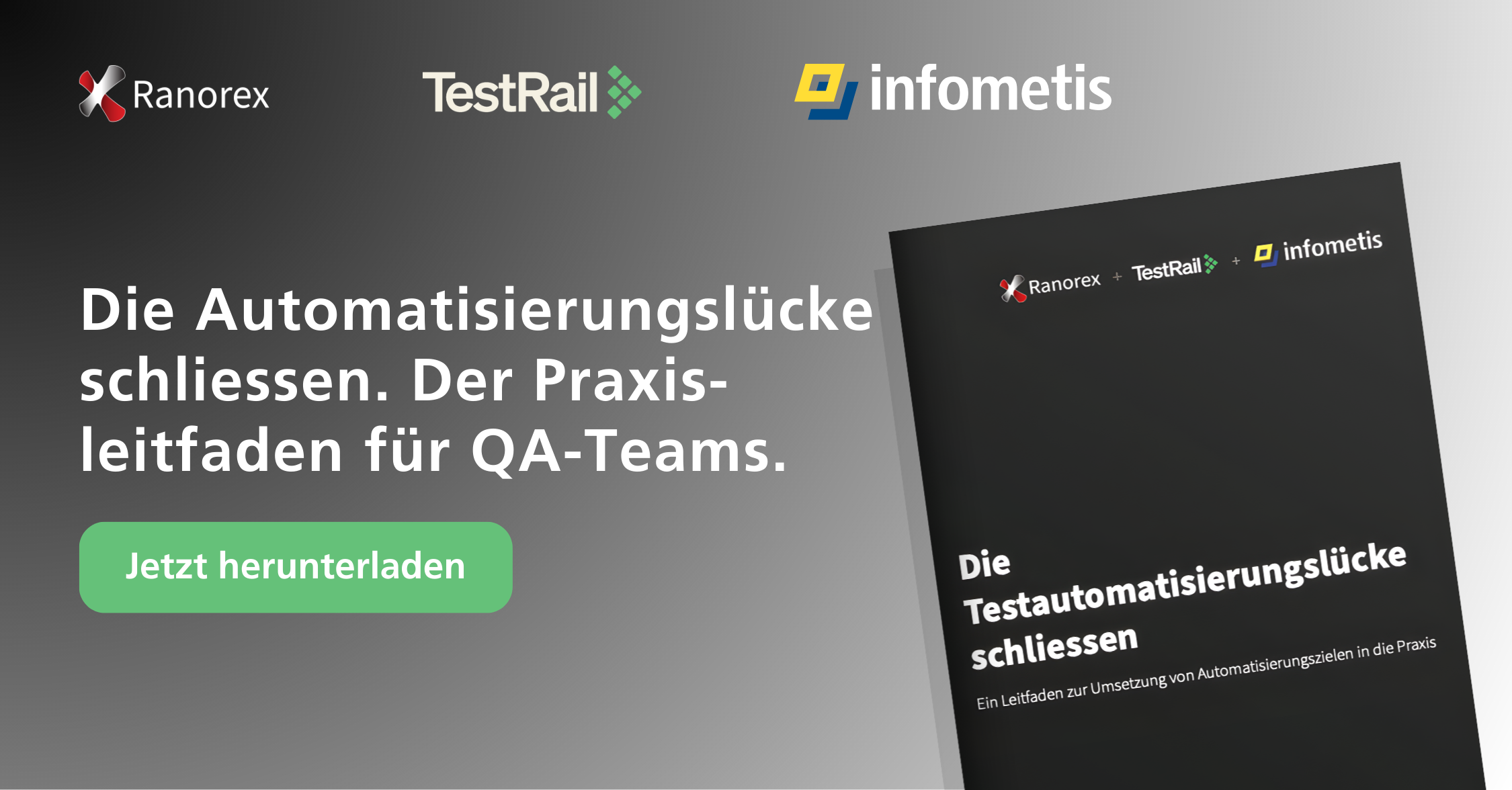eBook Automatisierungslücke schliessen. Leitfaden für QA-Teams.