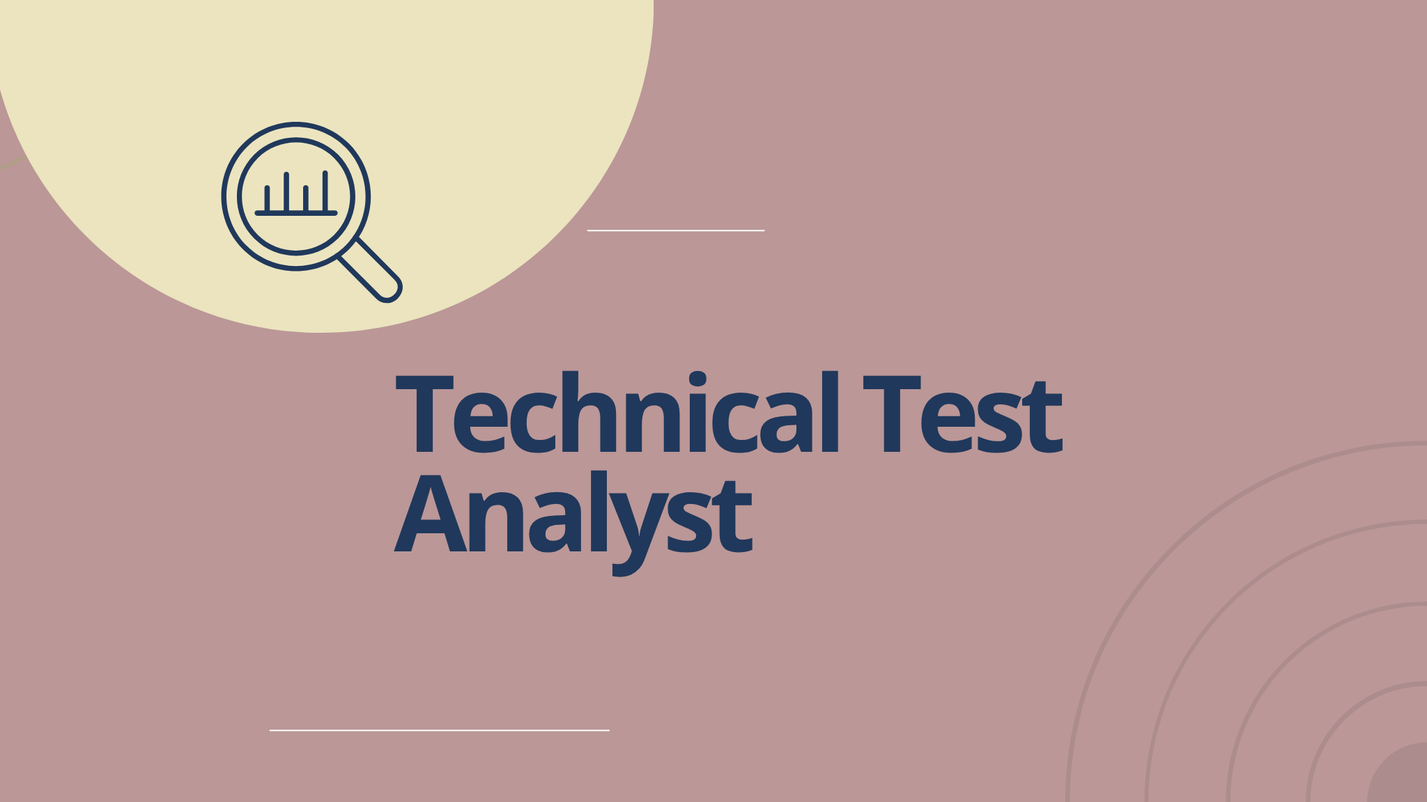 Technical Test Analyst