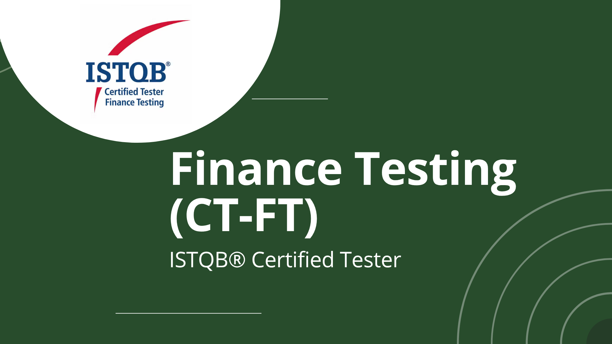 ISTQB® Certfied Tester - Finance Testing