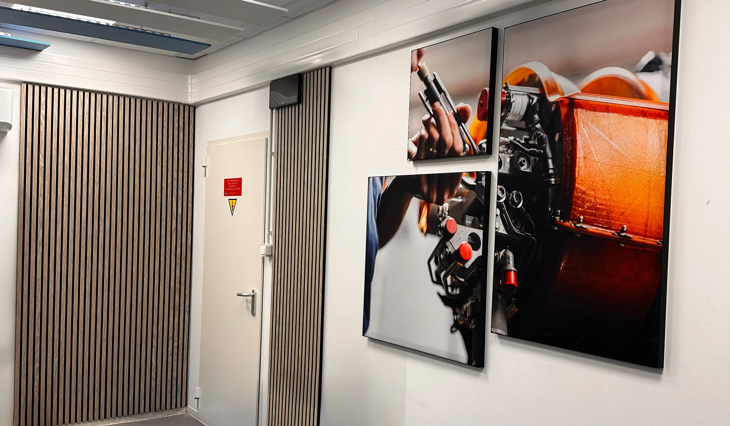 Traitement acoustique pour les bureaux industriels de Safran par Xylecho