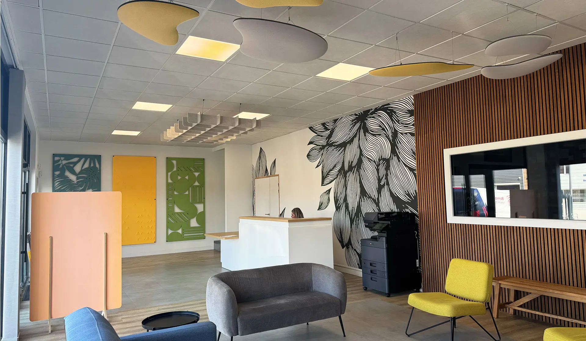 Solution acoustique Showroom par Xylecho