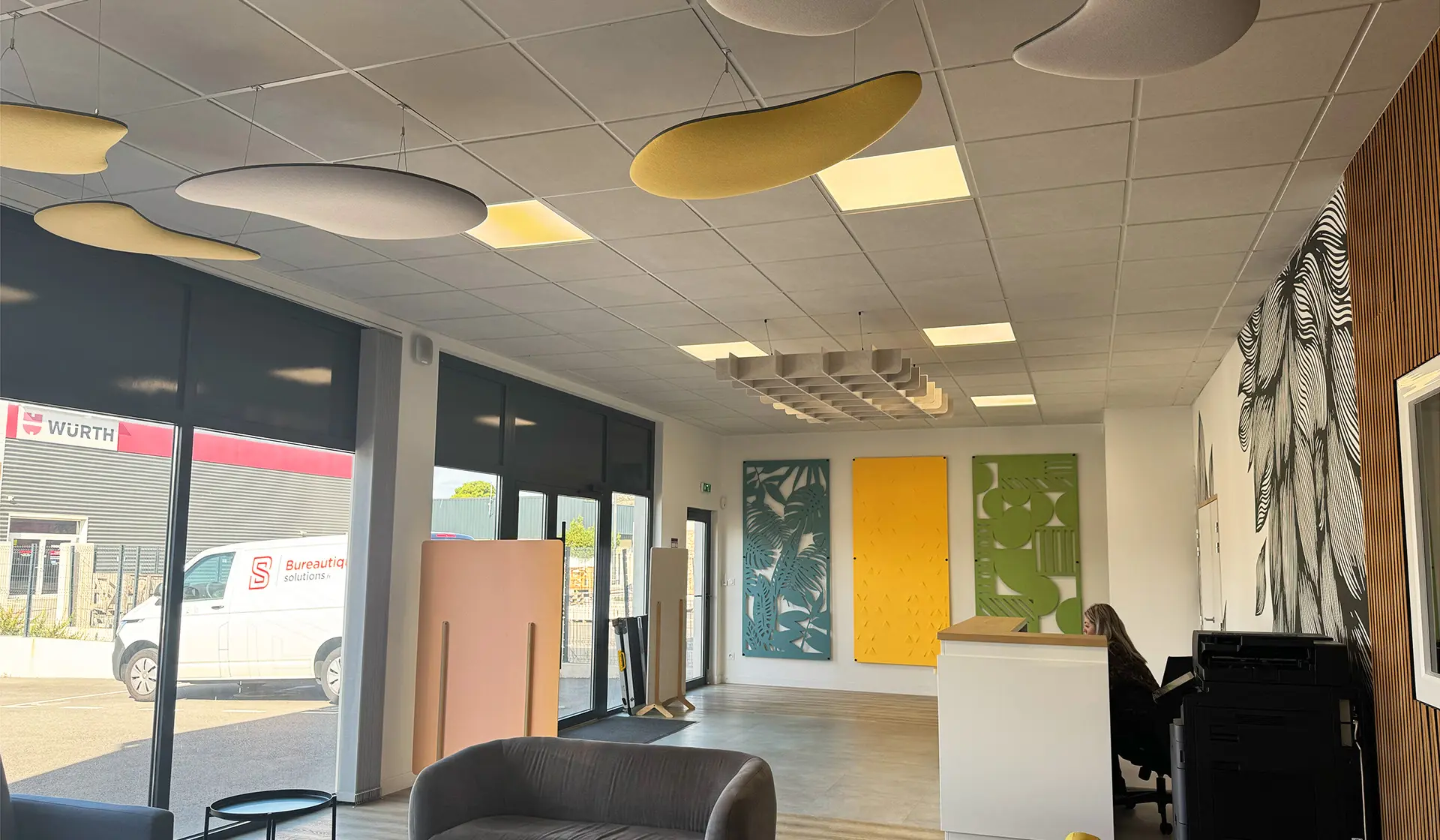 Solution acoustique Showroom par Xylecho