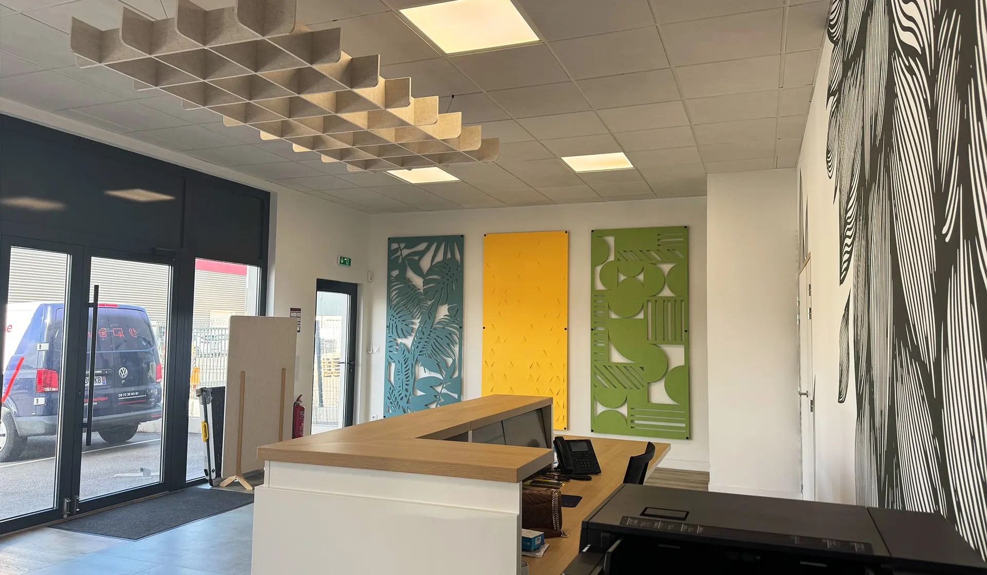 Solution acoustique Showroom par Xylecho