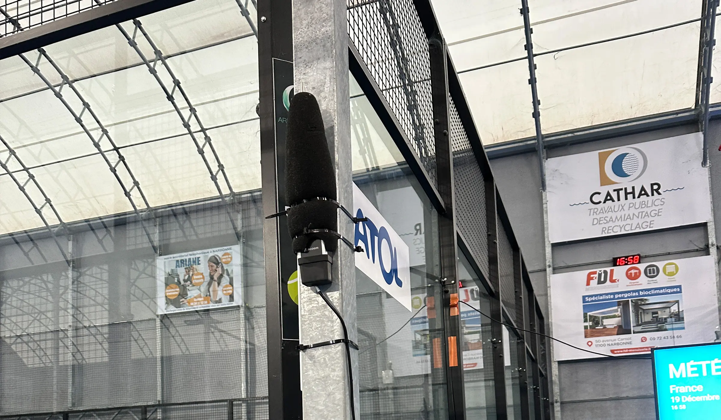 Traitement acoustique Aera Padel à Narbonne par Xylecho