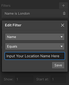 Locations CMS Step 3