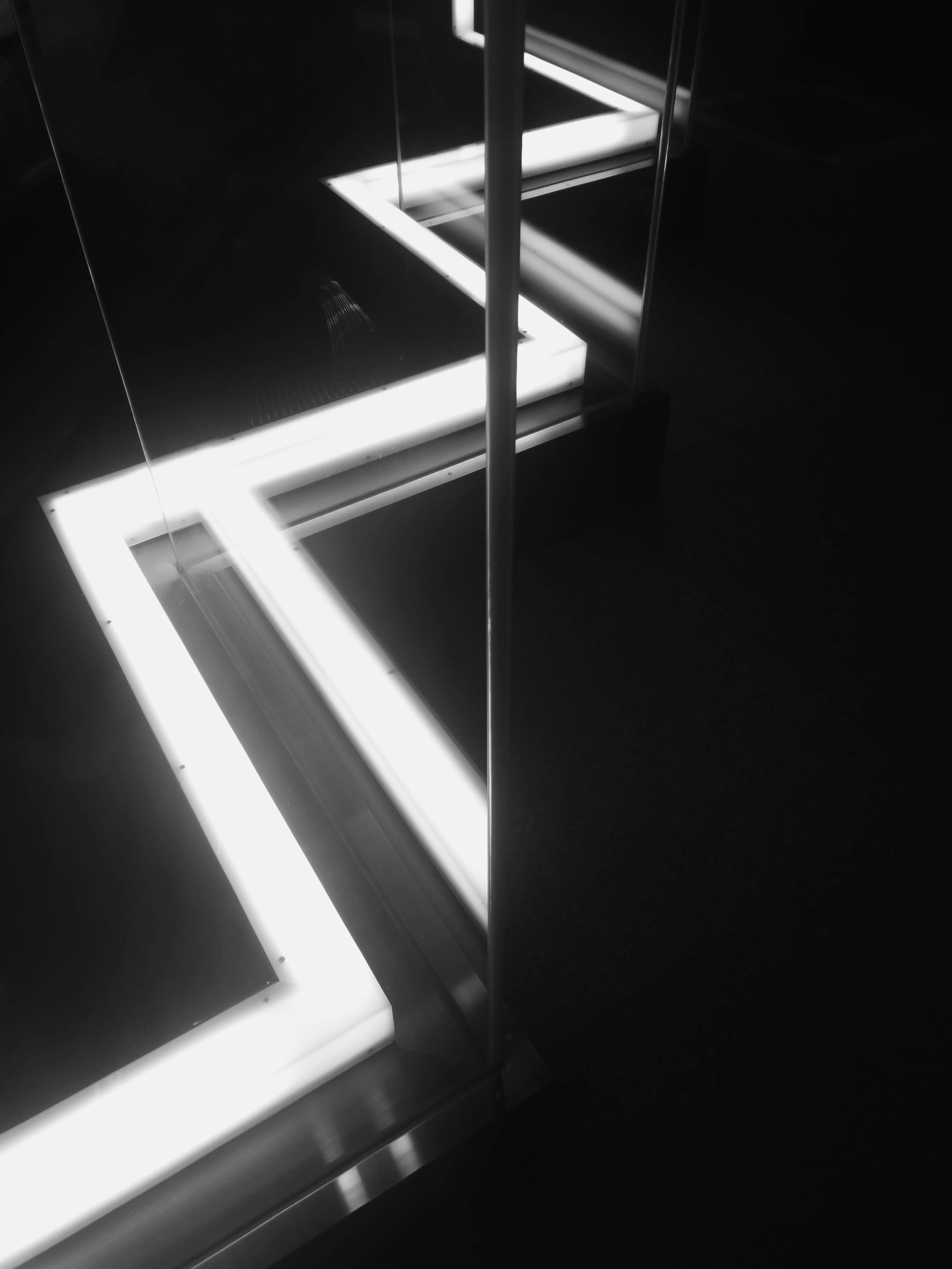 White wooden framed glass window