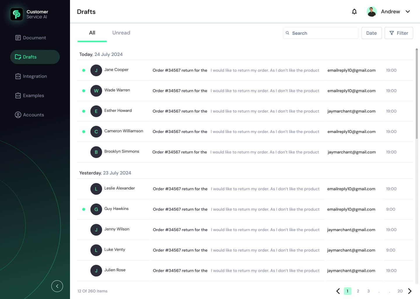 Zenva dashboard - Drafts
