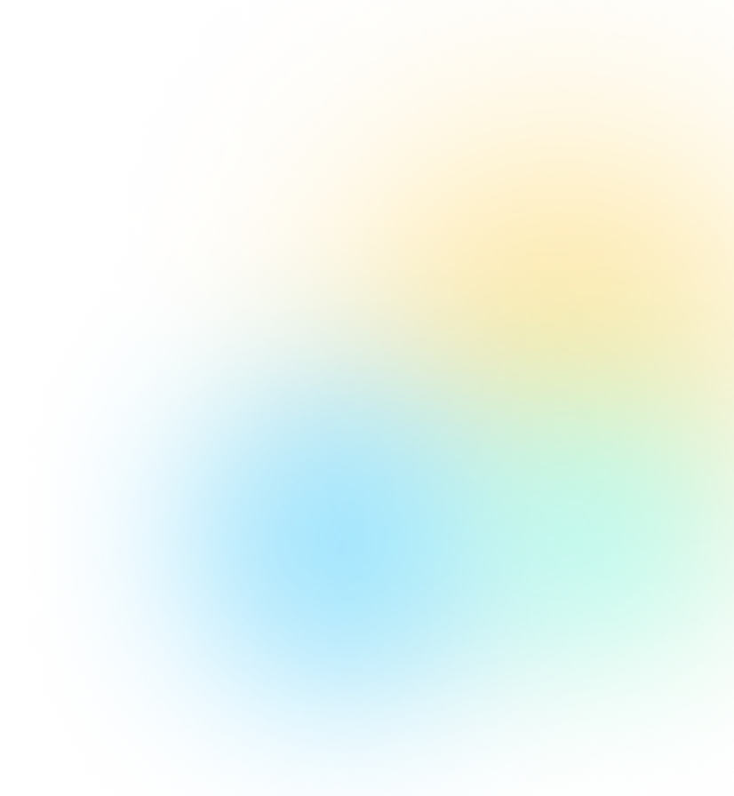 Gradient blur with overlapping yellow, green, and blue circular shapes on a black background.
