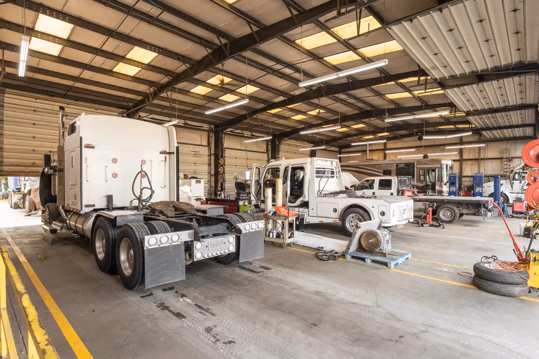 Diesel mechanic performing general diesel repair services in Fredericksburg, Virginia