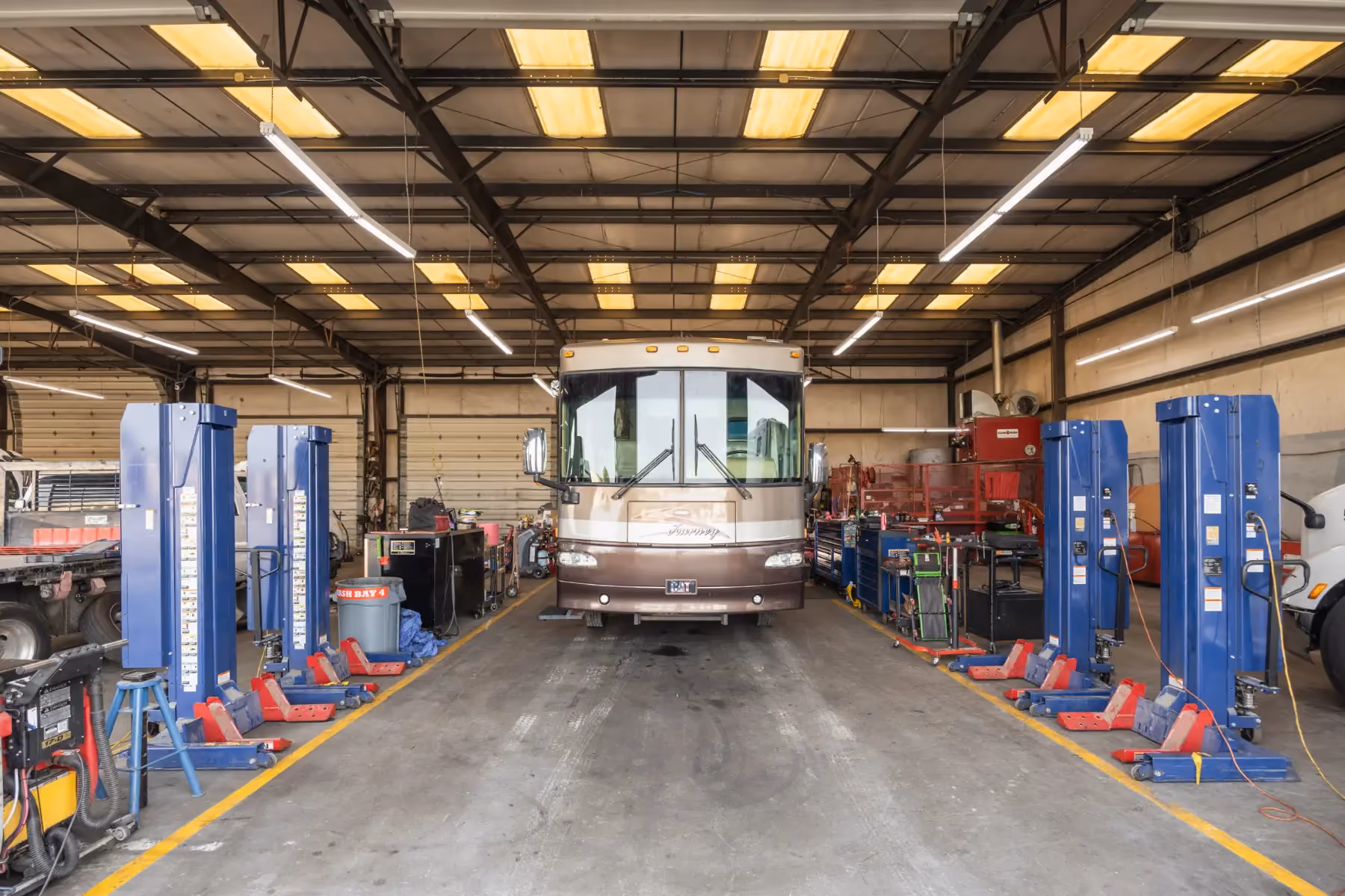 Diesel mechanic performing RV repair in Fredericksburg, VA