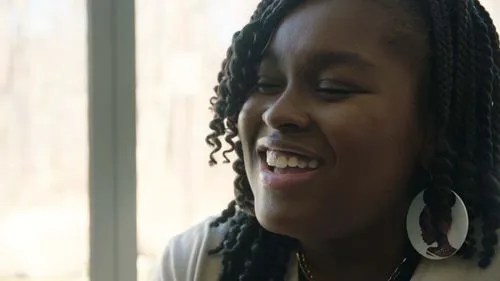 Young person smiling