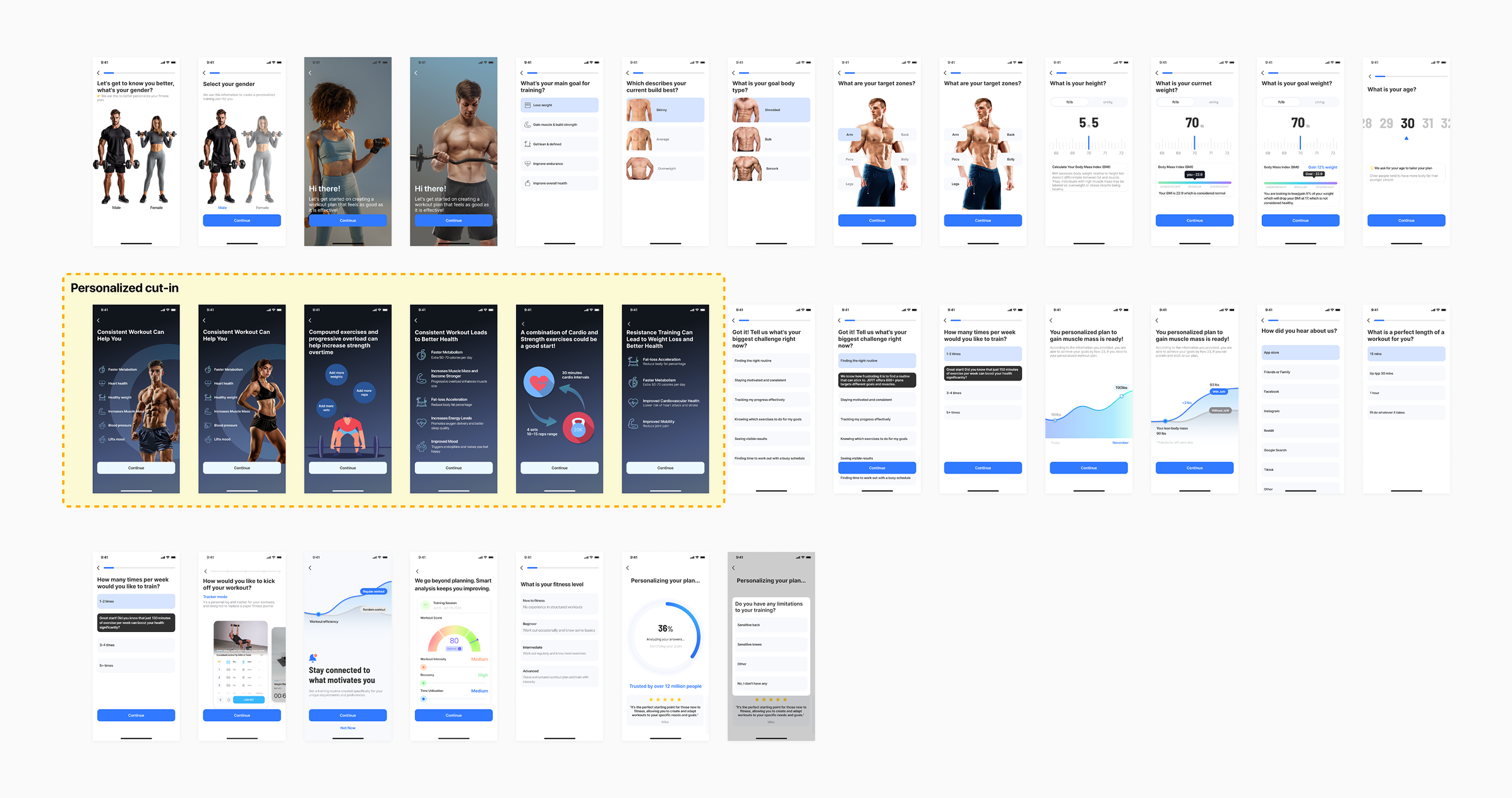 A before after image of mobile interfaces