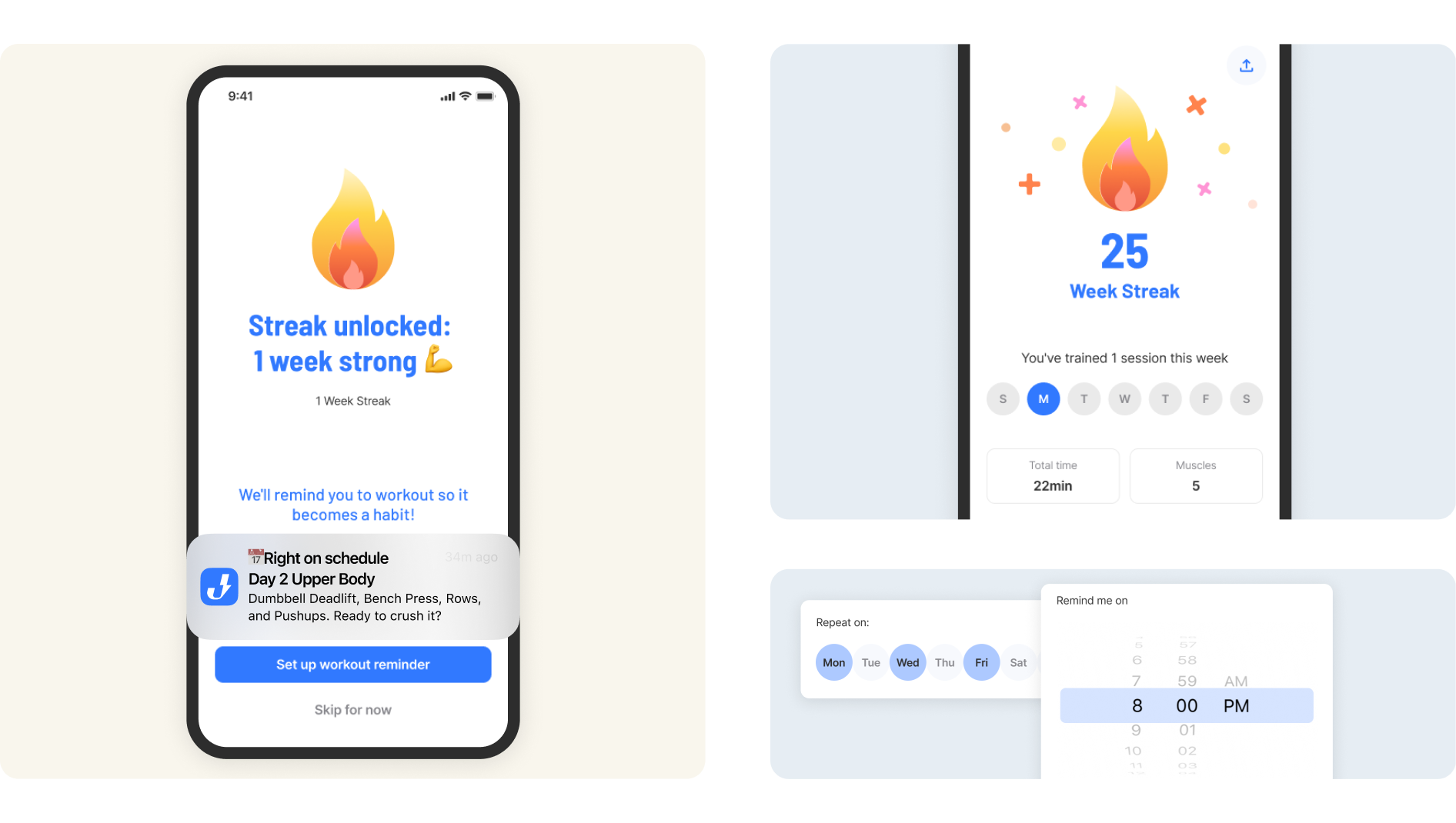 A before after image of mobile interfaces
