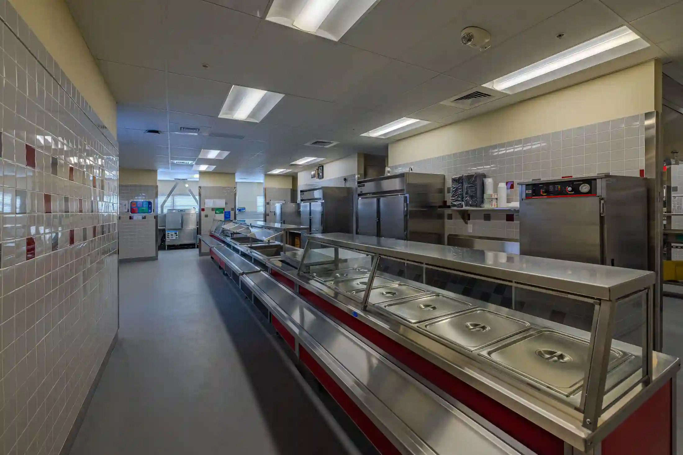 Cafeteria serving line at Dean Morgan Middle School in Casper, Wyoming